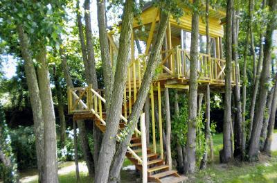 Cabanes dans les arbres - Moulin de Montempuy - Marie Claude Boudard